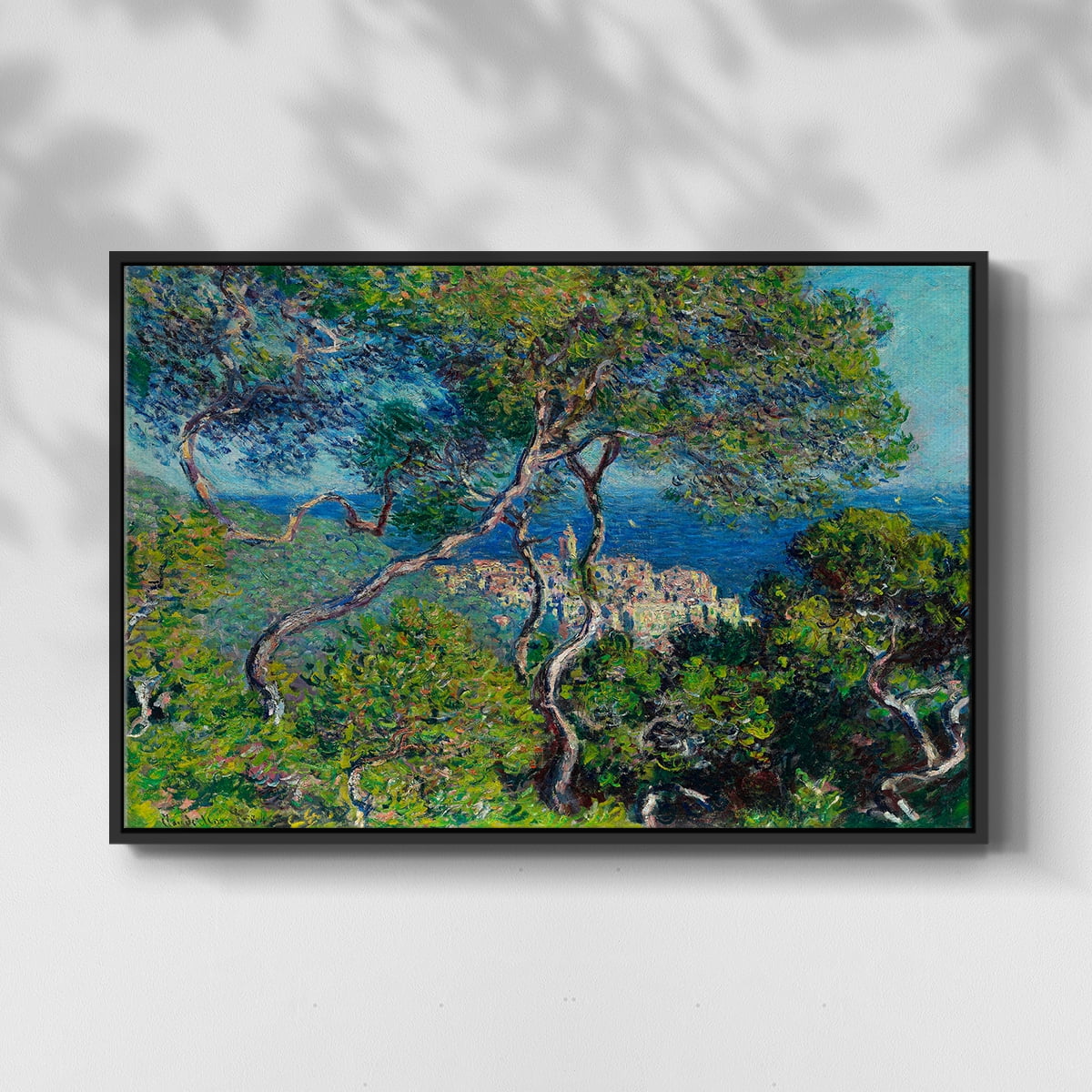 Vintage Landscape-CV By Wexford Home Framed in Black Wood Gallery Wrapped Canvas 17 in. x 25 in.