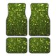 thumbnail image 1 of Balery Green Glitter Sparkle Juego de 4 Alfombrillas para Auto, Revestimientos de Caucho Resistente, Diseño Antideslizante, 1 of 7
