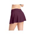 thumbnail image 4 of Csndyce High Waist Swim Skirt Build-in Brief Solid Bikini Tankini Tummy Control Bottom Adult Female, 4 of 6