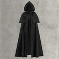 thumbnail image 6 of Hvyesh Long Hooded Cloak for Women Men Velvet Cape Medieval Long Cape Halloween Costumes for Women Men, 6 of 6