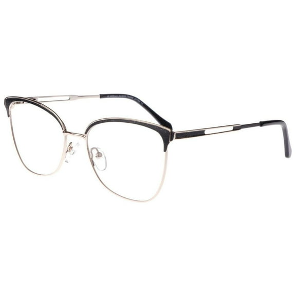 NEW Jo Noella Eyewear JN-3028 Black & Gold Eyeglasses 54/17/140