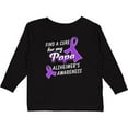 thumbnail image 3 of Inktastic Alzheimer's Awareness Find a Cure for my Papa Boys or Girls Long Sleeve Toddler T-Shirt, 3 of 5