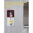 thumbnail image 5 of Christmas Night Lights Auto Sensor Snowman Snowflake Plug-in LED Nightlights Dusk to Dawn for Living Room, Bedroom, Bathroom, Hallway, Stairways Xmas Wall Decor, Red Black Check Plaid Night Light, 5 of 9