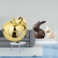 thumbnail image 2 of Estatua decorativa de cerámica, escultura de conejo, figura de fruta, decoración de escritorio con diseño artístico, ideal para regalar o decorar el h, 2 of 8
