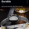 thumbnail image 3 of Relojes Clásicos Para Hombres, Reloj De Pulsera Impermeable De Acero Inoxidable, Relojes Luminosos De Cuarzo Para Hombres, Relojes De Pulsera De Vestir De Lujo Casuales De Moda,, 3 of 7