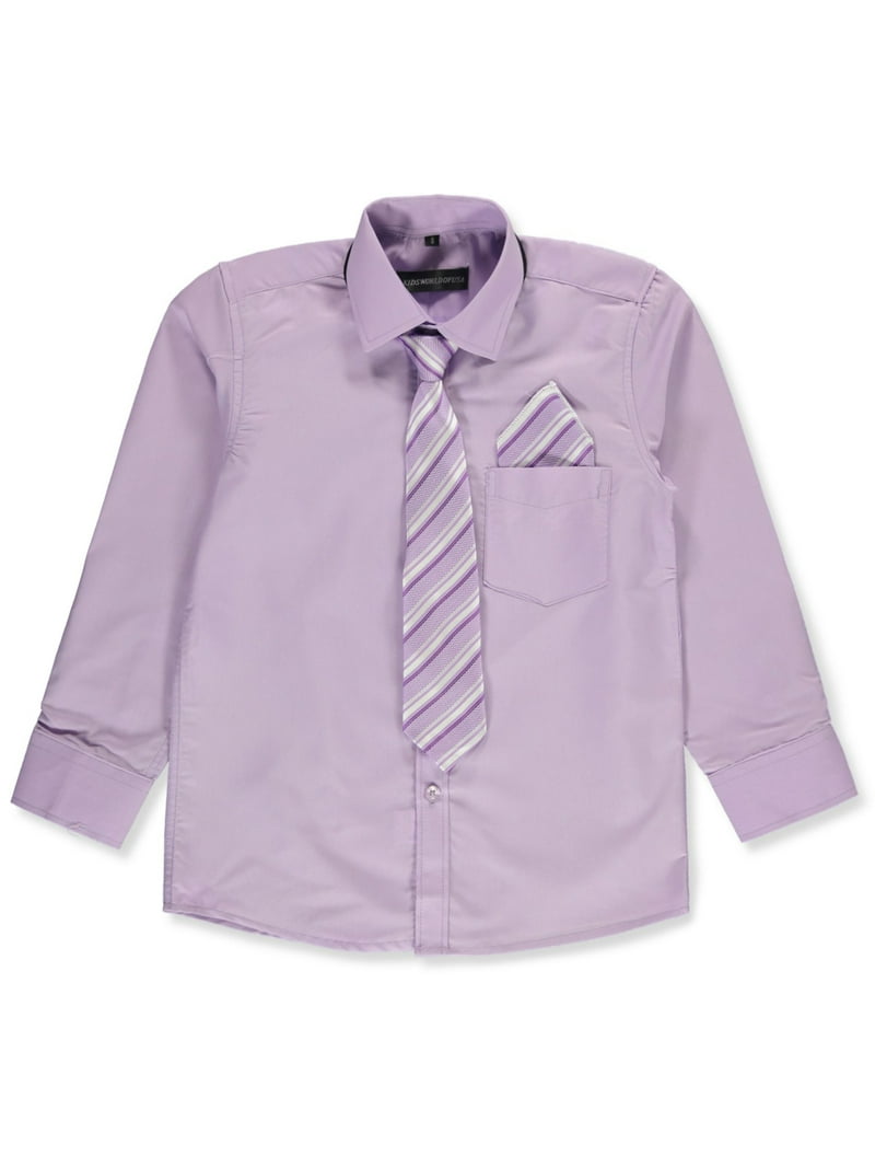 boys lavender dress shirt Boys Button Down Dress Shirt - Lavender Purple