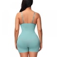thumbnail image 4 of Final Clearance! Shapewear for Women Tummy Control Full Body Shaper Plus Size Fajas Colombianas Post Surgery Compression Short, Green, S, 4 of 11