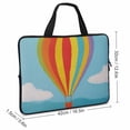 thumbnail image 2 of AWERP Soar Rainbow Hot Air Balloon Laptop Sleeve Carrying Bag 17inch, 2 of 5