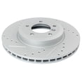 thumbnail image 5 of Geelife For BMW 330Ci 330i 330xi Z4 330 Z4 Drilled Slotted Front G-Coated Brake Rotor, 5 of 9