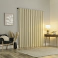 thumbnail image 2 of Sun Zero Aria 2-Pack Magnetic Closure Theater Grade 100% Blackout Back Tab Curtain Panel Pair, 52"X63", Cream, 2 of 10