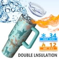 thumbnail image 2 of 1pc veterinary 40oz Tumbler with Straw & Handle - Insulated Stainless Steel Cup | Holiday Gift for Man Women (Christmas, Valentine's, Birthday), 2 of 5