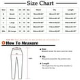 thumbnail image 2 of Womens Casual Linen Pants Straight Leg Drawstring Elastic High Waist Loose Comfy Trousers with Pockets, 2 of 5
