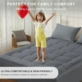 thumbnail image 3 of WQSPRING Extra Thick Queen Mattress Topper White, Thick Queen Size Mattress Pad and Mattress Protector Queen, Pillow Top for Back Pain Relief with Deep Pocket Cover, 3 of 10