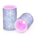 thumbnail image 7 of Yayeee Flameless Candles with Remote Flickering Battery Operated Multi Color Changing, Blue Snowflake, 7 of 7