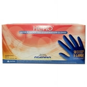 Hero Latex 14mil Exam Gloves Powder Free by Adenna