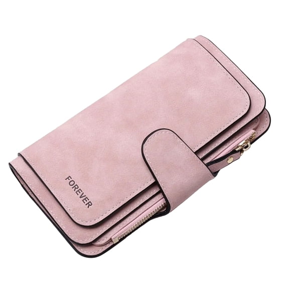 Women Leather Wallet Multi Card Pockets Large Capacity Zip Card Holder Wallet for Cash