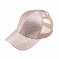 thumbnail image 6 of CC Glitter Women's Ponytail Baseball Cap Hats, 6 of 15