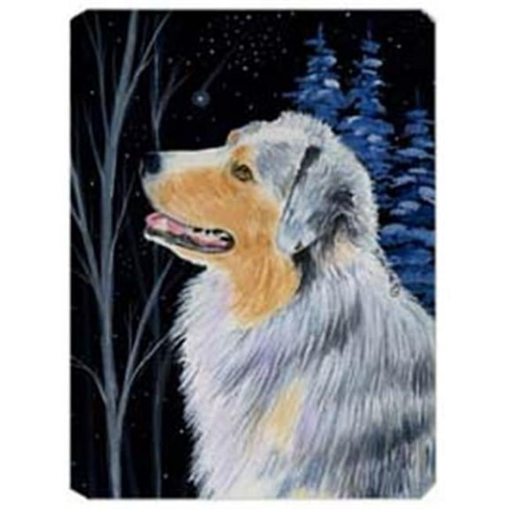 Starry Night Australian Shepherd Mouse Pad