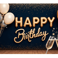 thumbnail image 4 of Decorative Design Happy Birthday Banner Balloon Decoration Celebration Banner for Birthday Party Indoor Decoration Photo Shoot, 4 of 8