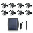 thumbnail image 1 of 3.2V 8Pcs Luz de Cubierta Solar Luz de Jardín Luz de Sensor de Pavimento Luz Blanca Cálida Tomshoo Lámpara, 1 of 7