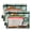 Beagle Dog Read Book on Chair, variant on 2 Pack Pencil Pouch for 3 Ring Binder Smooth Zipper Folders with Pockets Clear Window Pencil Case Castles Float in Air