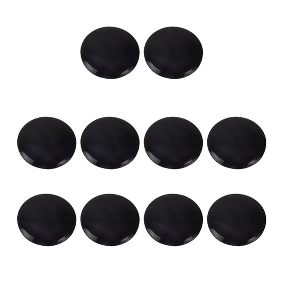 10Pcs 6mm Bike Rubber Stem Top Covers Headsets Caps Black Rubber Headsets Screw Covers Headsets Covers Enduring