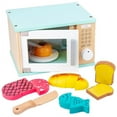thumbnail image 1 of Children‘s Wooden Simulation Kitchen Toy Set Play House Early Education Toy Bread Machine Coffee Machine Juicer Microwave Oven, 1 of 7