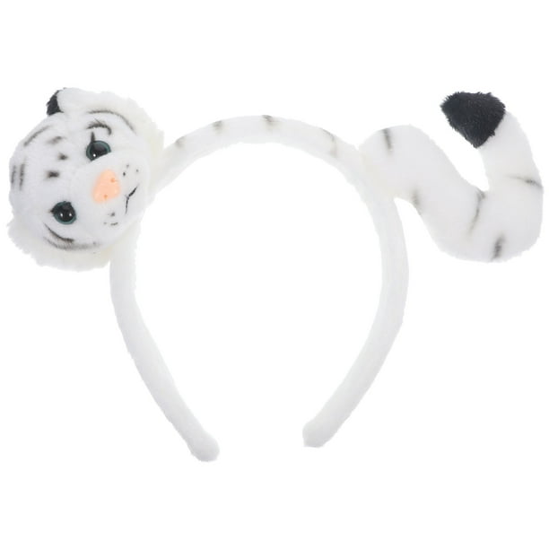 KAKOWELY Diadema con orejas de tigre, diadema con orejas de animal, linda diadema de peluche, diadema para cosplay