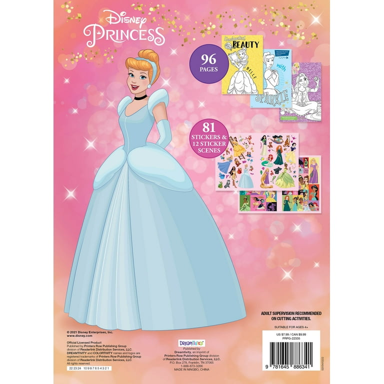 Royal Princess Adventure Personalized Coloring Book & Sticker Gift