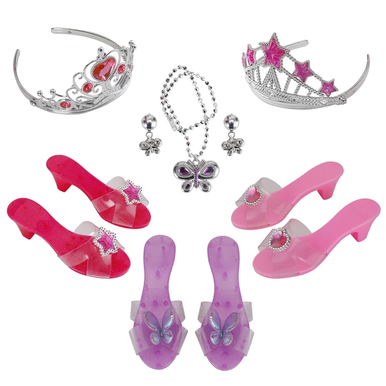 disney princess dress up shoes 6 pack Amazon.com: Princess Dress Up Shoes Gift Set Princess Toys Toddler Dress Up Birthday for Girls Aged 3-6 Years Old : Toys & Games