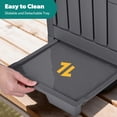 thumbnail image 4 of 29 Gallon Outdoor Trash Can, Waterproof Resin Garbage Can with Locking Lid, Outside Trash Bin Waste Container for  Patio, Backyard or Deck, 4 of 8
