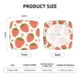 thumbnail image 6 of Balery Hand Drawn Strawberry Stretch Couch Cushion Covers, Individual Sofa Cushion Covers, Soft Chair Sofa Seat Cushion Slipcover with Elastic Bottom Milk Silk-16.9in, 6 of 9