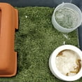 thumbnail image 2 of PBPBOX Turtle Tank Accessories Reptile Cage Liner Olive Green Cotton 1Set, 2 of 6