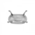 thumbnail image 4 of Renovators Supply Vintage Brass Soap Dish Case Clawfoot Satin Chrome 4 5/8" x 3 1/4" Metal Soap Bar Holders, 4 of 7
