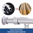 thumbnail image 5 of Standard Decorative Window Curtain Rods 30 To 45 Inch 5/8 Inch Diameter Small Curtain Rod Set Heavy Duty Drapery Rods With Brackets, 5 of 5