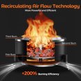 thumbnail image 4 of BALI OUTDOORS 27 Inch Smokeless Fire Pit Portable Wood Burning Firepit for Patio and Camping, 4 of 10