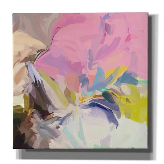 Epic Graffiti 'Abstract Colorful Flows 13' by Irena Orlov Giclee Canvas Wall Art, 37"x37"