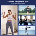 thumbnail image 5 of Weighted Workout Hoop for Adult Weight Loss - 50" Plus Size Silent Smart Waist Fitness Circle with Ball - Abs Exercise Equipment for Home…, 5 of 6