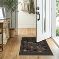 thumbnail image 2 of ODIKA Round Blooms Shaped Trailing Vine Scrolls Ornate Shape Border for Hallway, Study Room, Playroom, Non-Slip Low Profile, 2 of 7