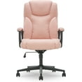 thumbnail image 3 of Serta Connor Microfiber Ergonomic Executive Chair with Arms, Pink, 3 of 10