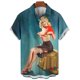 thumbnail image 3 of Camisas gráficas modernas para chicas para hombres, ropa con estampado 3D, camisas hawaianas de playa, blusas Y2K de manga corta, ropa vintage, blusa con solapa, 3 of 5