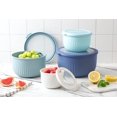 thumbnail image 6 of COOK WITH COLOR Meal Prep Containers, Wide Mixing Bowls Food Storage with Lids, Blue Ombre Deep, 8 Pc Set, 6 of 10