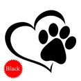 thumbnail image 2 of Linda Pata De Perro De Dibujos Animados Con Corazón De Melocotón Pegatina De Coche Animal Perro Gato Amor Mascota Coche Calcomanía Vogacara PT002686-05, 2 of 5