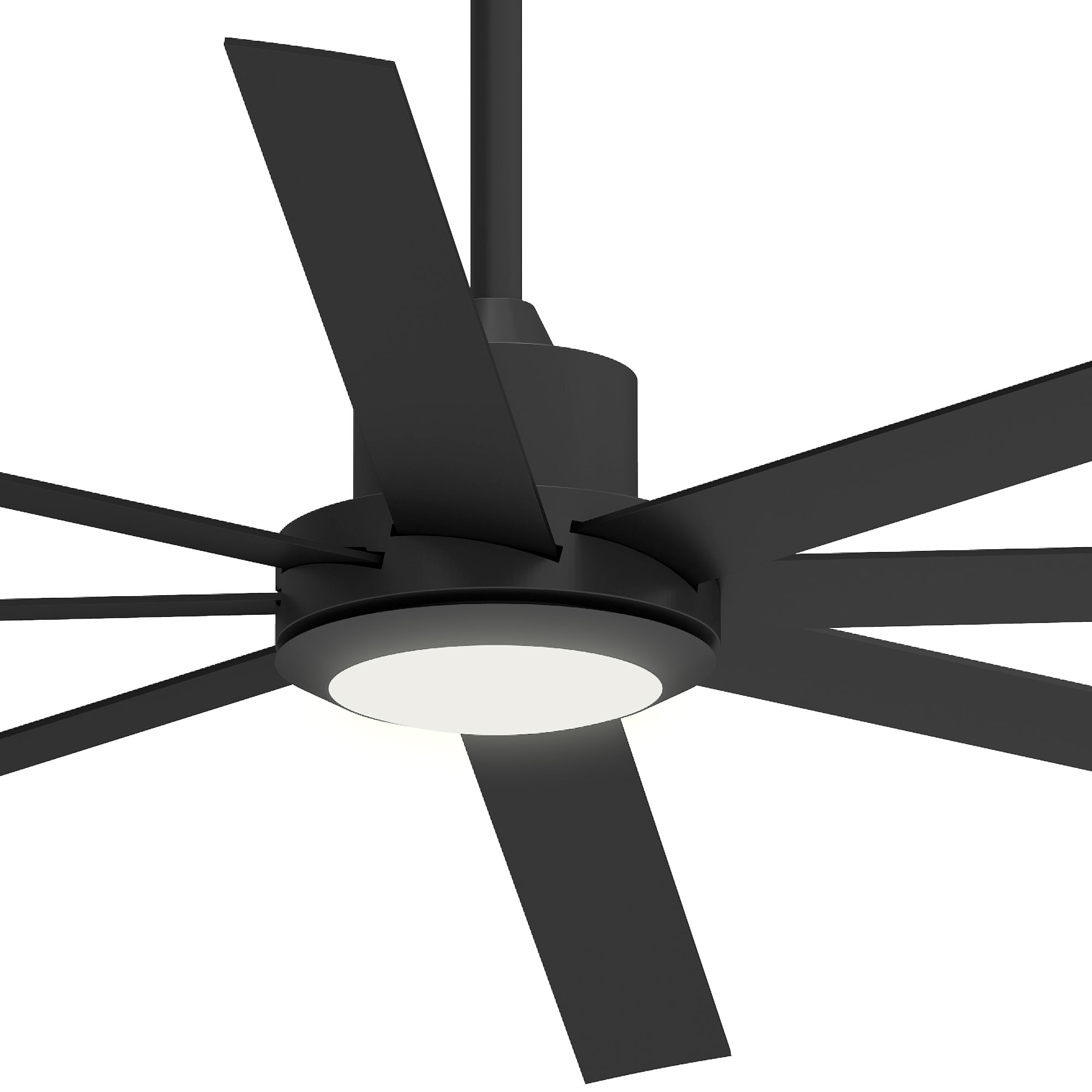 Dextrus 84" Large Ceiling Fan with Lights and Remote 8 Blades 6-Speed Dimmable Indoor Outdoor Ceiling Fan for Patio Living Room Garage, Black