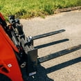 thumbnail image 3 of Titan Attachments 45" Skid Steer Pallet Fork Frame Attachment, 42" Fork Blades, Rate 4,000 LB, Quick Tach Tractor, 2" Receiver Hitch, 3 of 10