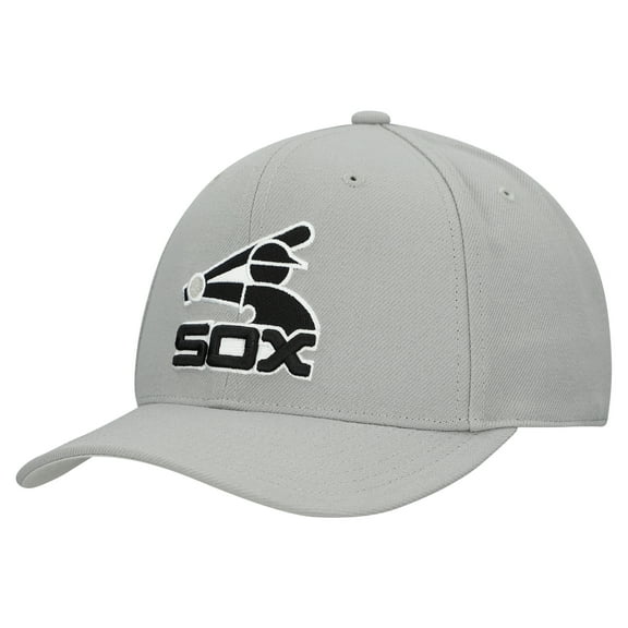 Unisex-Mitchell & Ness  Gray Chicago White Sox Basic Coop Pro Adjustable Hat