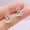 #3, variant on 925 Silver,Gold Fashion Women Bee Zircon Earrings Stud Drop Dangle Party Jewelry-#1