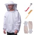 thumbnail image 4 of Traje De Apicultura Conjunto De Herramientas Traje Transpirable Chaqueta Guantes De Manga Larga Abeja Colmena Cepillo J Gancho Colmena 4 Uds Monstrate TO002209-00, 4 of 5