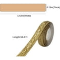 thumbnail image 3 of Peel and Stick Trim Molding :16 Ft Self-Adhesive Flexible Molding Trim,Crown Molding Peel and Stick,Mirror Frame Peel and Stick,Peel and Stick Trim for Mirror Edging,TV Wall Decor,Gold, 3 of 7