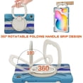 thumbnail image 6 of REQO Case for Samsung Galaxy Tab S6 Lite 10.4" 2022/2020(SM-P610/P613),3-Layer Structure Portable Hybrid Shock-Proof Cover with S Pen Holder Rotatable Hook&Loop Kickstand., 6 of 6